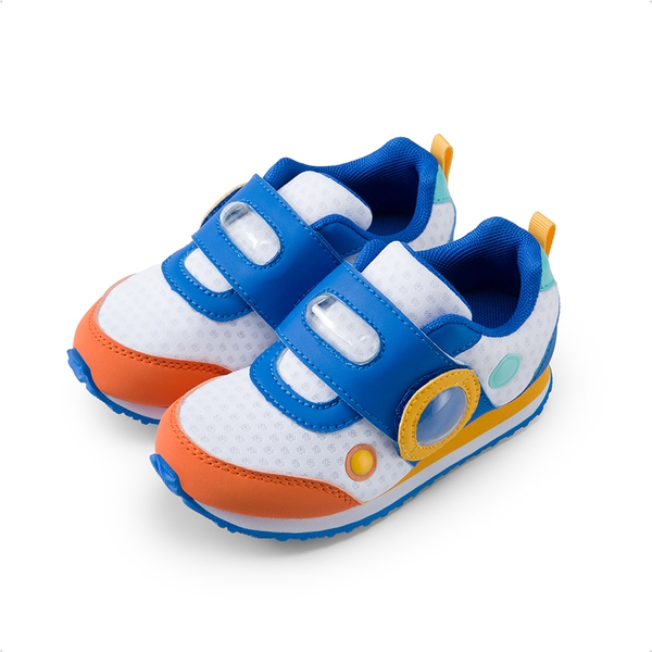 [Storybook Captain] Kids Hook and Loop Sneakers - WHITE/BLUE - 1